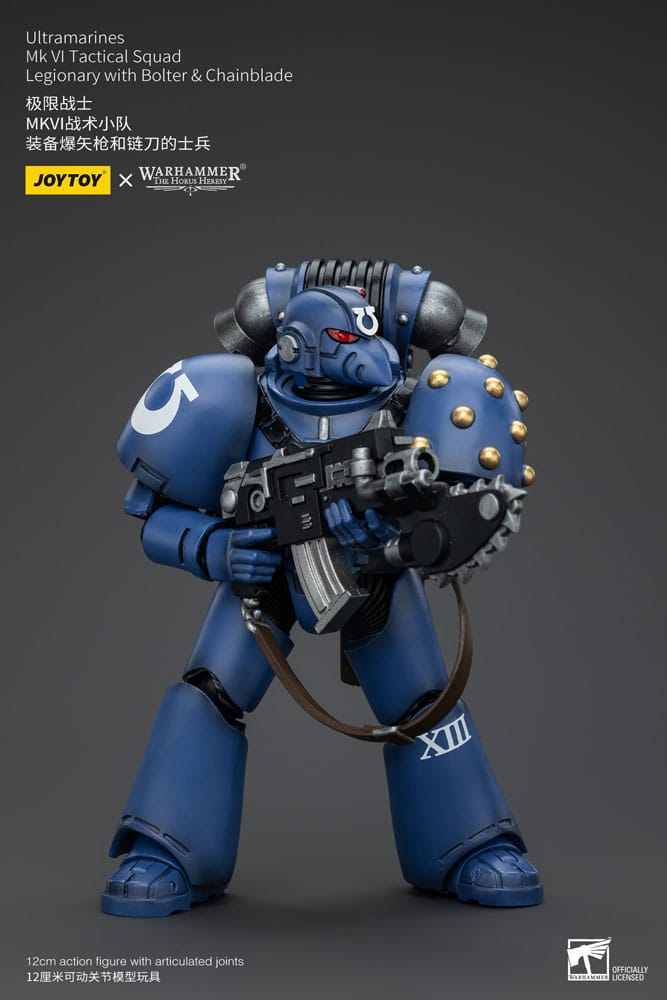 Warhammer The Horus Heresy Action Figure 1/18 Ultramarines MK VI Tactical Squad Legionary with Bolter& Chainblade 20cm - Action Figures - Joy Toy (CN) - Hobby Figures UK