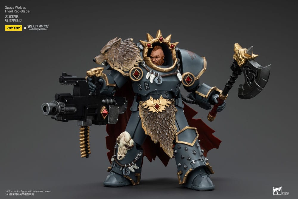 Warhammer The Horus Heresy Action Figure 1/18 Space Wolves Hvarl Red-Blade 14cm - Action Figures - Joy Toy (CN) - Hobby Figures UK