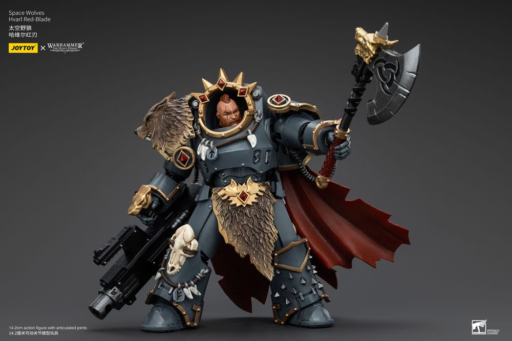 Warhammer The Horus Heresy Action Figure 1/18 Space Wolves Hvarl Red-Blade 14cm - Action Figures - Joy Toy (CN) - Hobby Figures UK