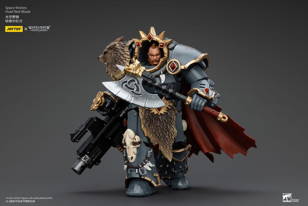 Warhammer The Horus Heresy Action Figure 1/18 Space Wolves Hvarl Red-Blade 14cm - Action Figures - Joy Toy (CN) - Hobby Figures UK