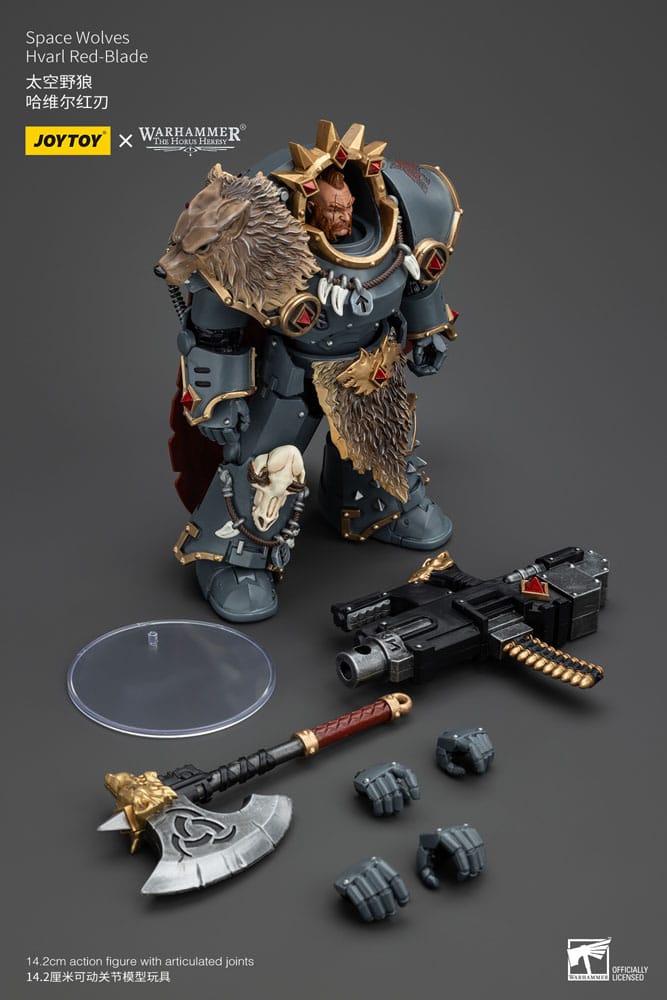 Warhammer The Horus Heresy Action Figure 1/18 Space Wolves Hvarl Red-Blade 14cm - Action Figures - Joy Toy (CN) - Hobby Figures UK