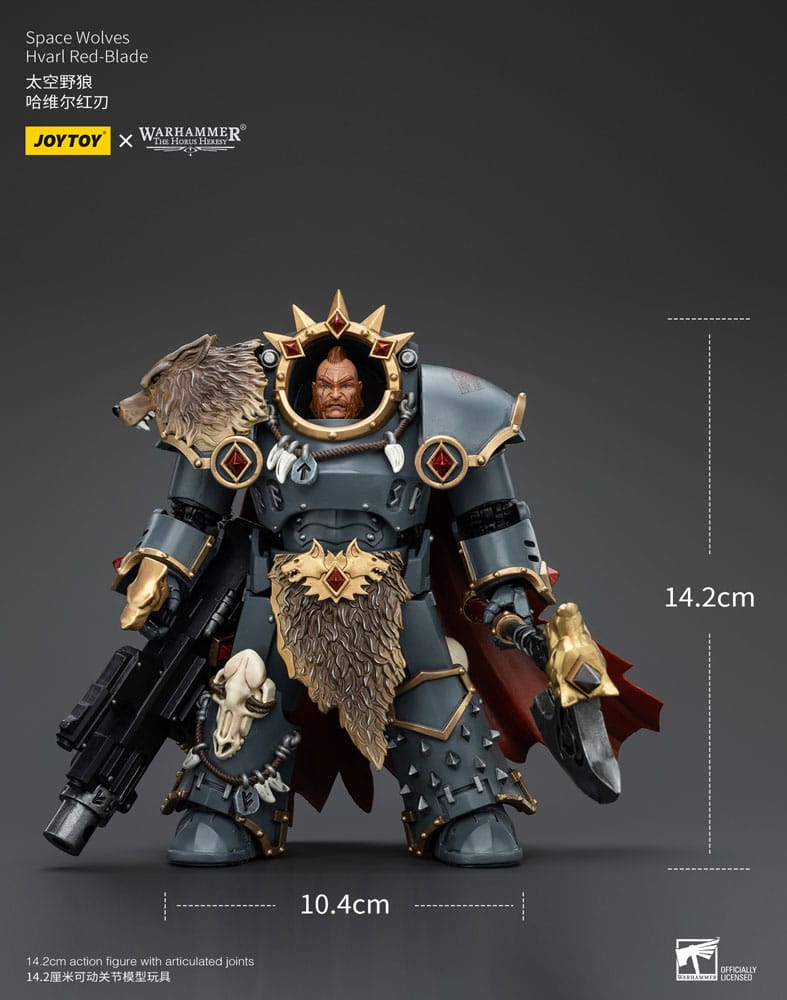 Warhammer The Horus Heresy Action Figure 1/18 Space Wolves Hvarl Red-Blade 14cm - Action Figures - Joy Toy (CN) - Hobby Figures UK