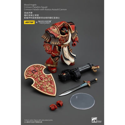 Warhammer The Horus Heresy Action Figure 1/18 Blood Angels Crimson Paladins Squad Crimson Paladin with Iliastus Assault Cannon 14cm - Action Figures - Joy Toy (CN) - Hobby Figures UK