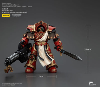 Warhammer The Horus Heresy Action Figure 1/18 Blood Angels Crimson Paladins Squad Crimson Paladin with Iliastus Assault Cannon 14cm - Action Figures - Joy Toy (CN) - Hobby Figures UK