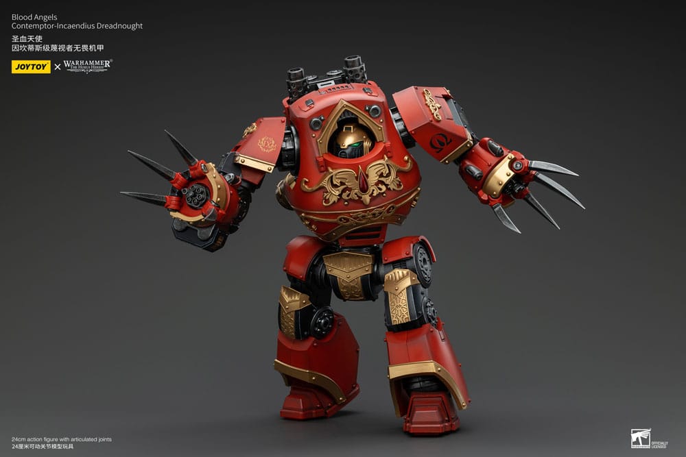 Warhammer The Horus Heresy Action Figure 1/18 Blood Angels Contemptor-Incaendius Dreadnought 24cm - Action Figures - Joy Toy (CN) - Hobby Figures UK