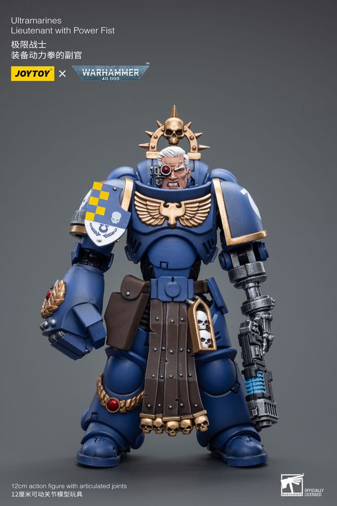 Warhammer 40k Action Figure 1/18 Ultramarines Lieutenant with Power Fist 12cm - Action Figures - Joy Toy (CN) - Hobby Figures UK