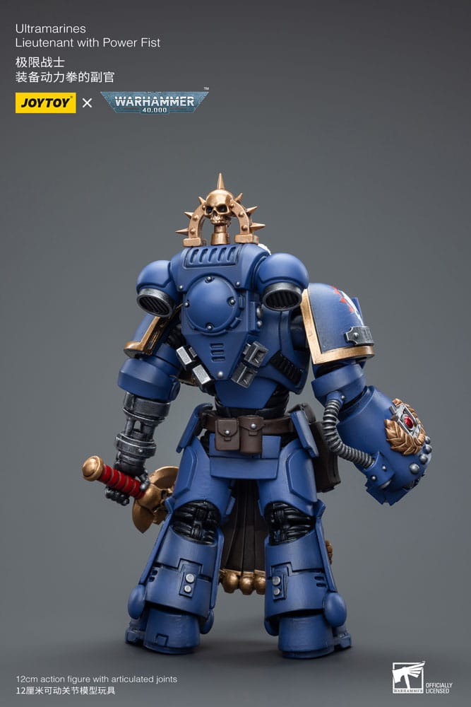 Warhammer 40k Action Figure 1/18 Ultramarines Lieutenant with Power Fist 12cm - Action Figures - Joy Toy (CN) - Hobby Figures UK