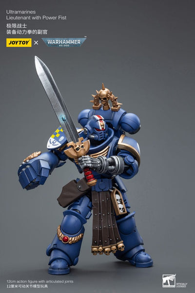 Warhammer 40k Action Figure 1/18 Ultramarines Lieutenant with Power Fist 12cm - Action Figures - Joy Toy (CN) - Hobby Figures UK