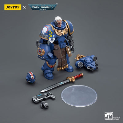 Warhammer 40k Action Figure 1/18 Ultramarines Lieutenant with Power Fist 12cm - Action Figures - Joy Toy (CN) - Hobby Figures UK