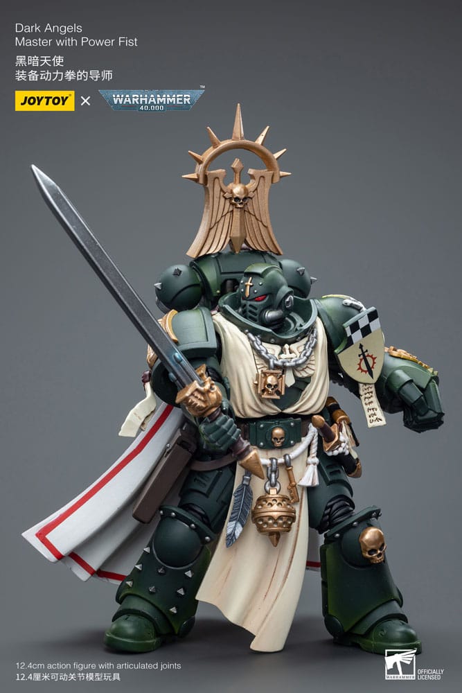 Warhammer 40k Action Figure 1/18 Dark Angels Master with Power Fist 12cm - Action Figures - Joy Toy (CN) - Hobby Figures UK