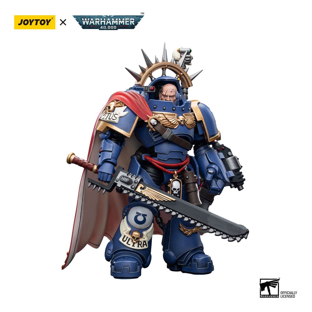 Warhammer 40k Action Figure 1/18 Ultramarines Captain in Gravis Armour 12cm - Action Figures - Joy Toy (CN) - Hobby Figures UK