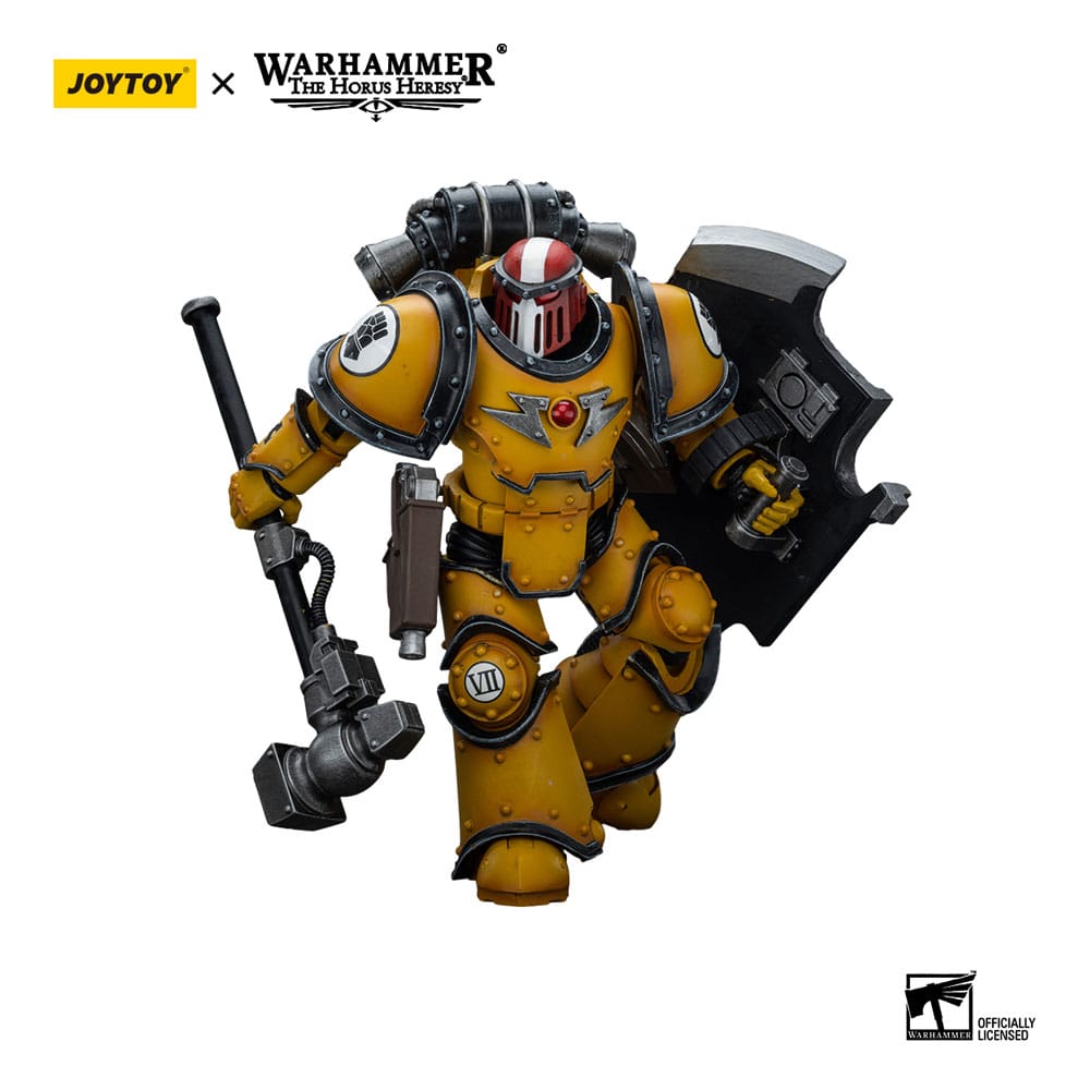 Warhammer The Horus Heresy Action Figure 1/18 Imperial Fists Legion MkIII Breacher Squad Sergeant with Thunder Hammer 12cm - Action Figures - Joy Toy (CN) - Hobby Figures UK