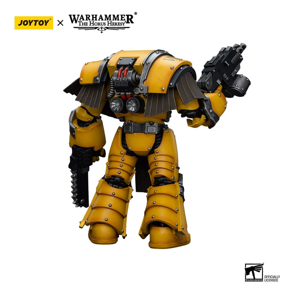 Warhammer The Horus Heresy Action Figure 1/18 Imperial Fists Legion Cataphractii Terminator Squad Legion Cataphractii with Chainfist 12cm - Action Figures - Joy Toy (CN) - Hobby Figures UK