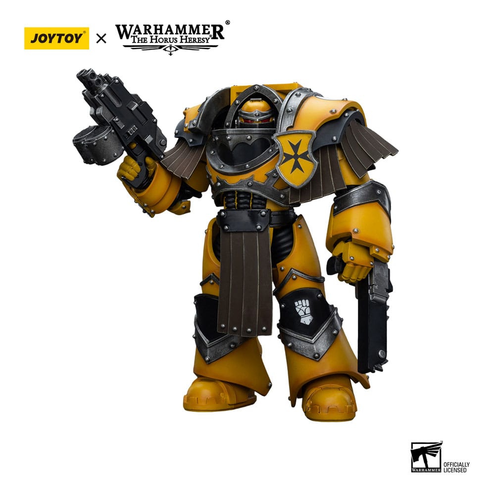 Warhammer The Horus Heresy Action Figure 1/18 Imperial Fists Legion Cataphractii Terminator Squad Legion Cataphractii with Chainfist 12cm - Action Figures - Joy Toy (CN) - Hobby Figures UK