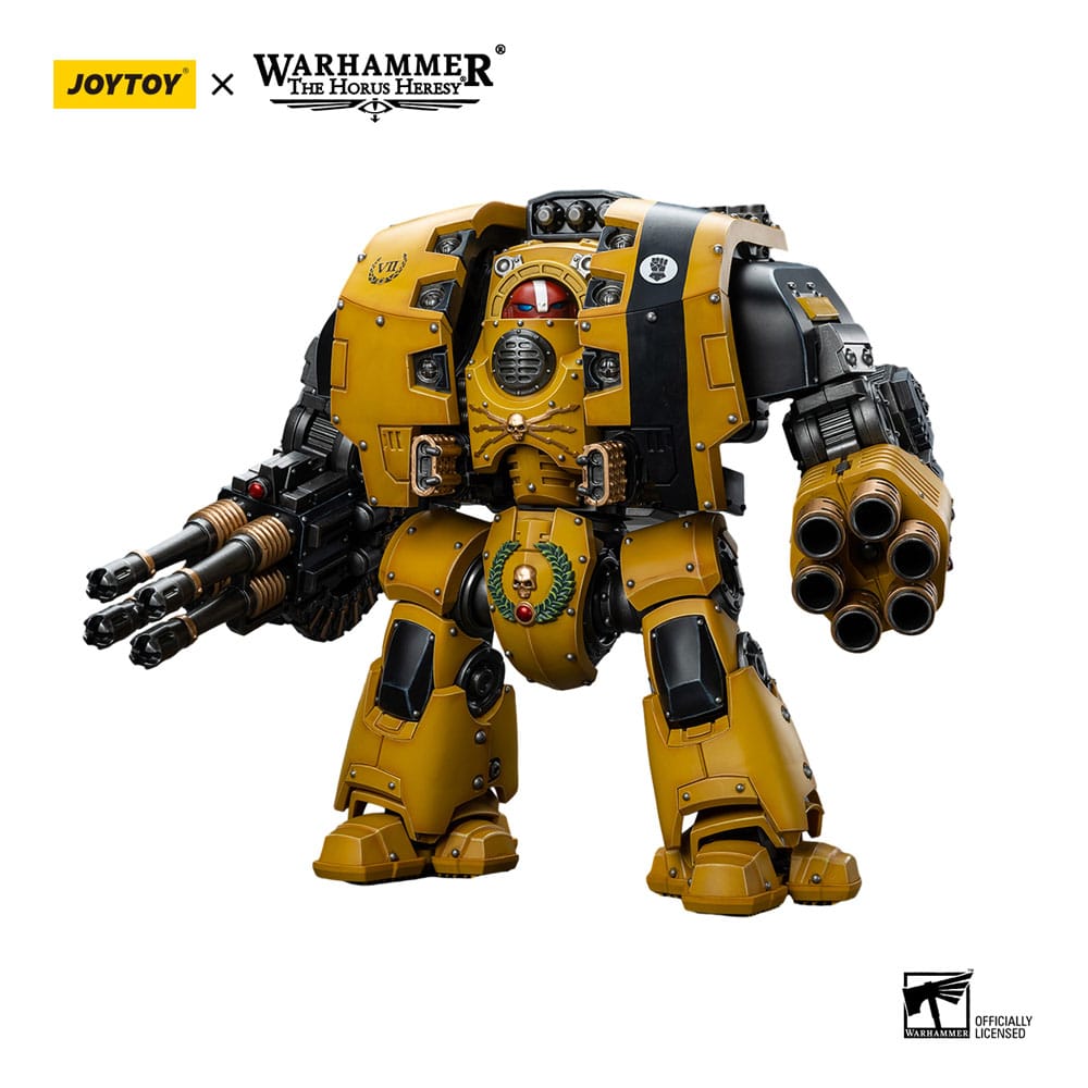 Warhammer The Horus Heresy Action Figure 1/18 Imperial Fists Leviathan Dreadnought with Cyclonic Melta Lance and Storm Cannon 12cm - Action Figures - Joy Toy (CN) - Hobby Figures UK