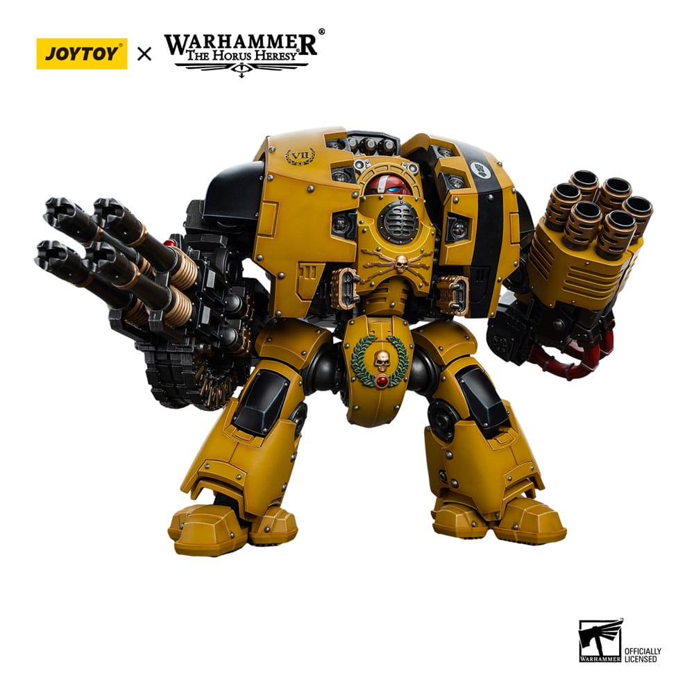 Warhammer The Horus Heresy Action Figure 1/18 Imperial Fists Leviathan Dreadnought with Cyclonic Melta Lance and Storm Cannon 12cm - Action Figures - Joy Toy (CN) - Hobby Figures UK