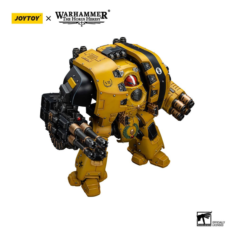 Warhammer The Horus Heresy Action Figure 1/18 Imperial Fists Leviathan Dreadnought with Cyclonic Melta Lance and Storm Cannon 12cm - Action Figures - Joy Toy (CN) - Hobby Figures UK