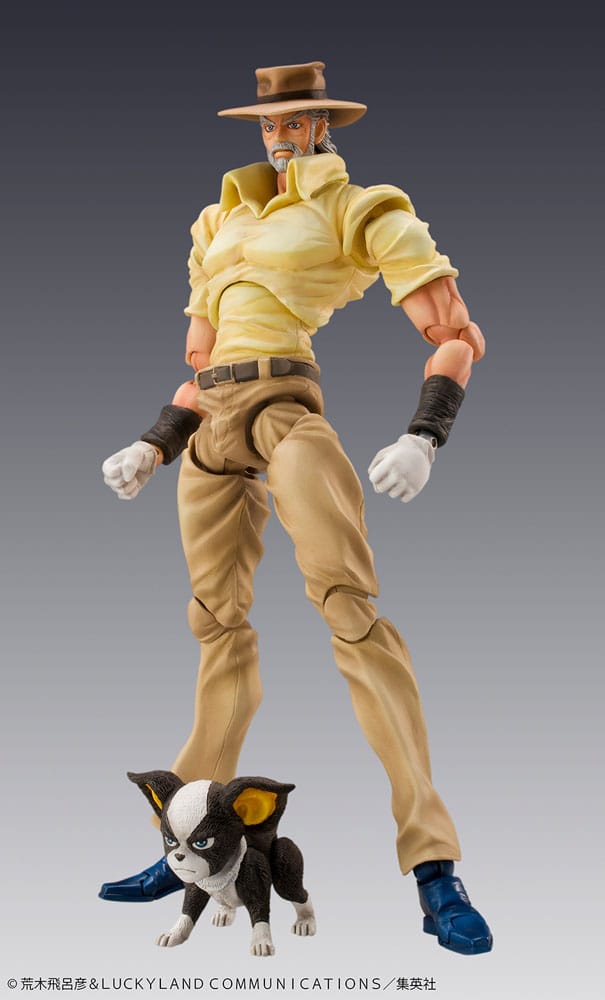 JoJo's Bizarre Adventure Super Action Action Figure Chozokado (Joseph Joestar & Iggy) (3rd-run) 15cm - Action Figures - Medicos Entertainment - Hobby Figures UK