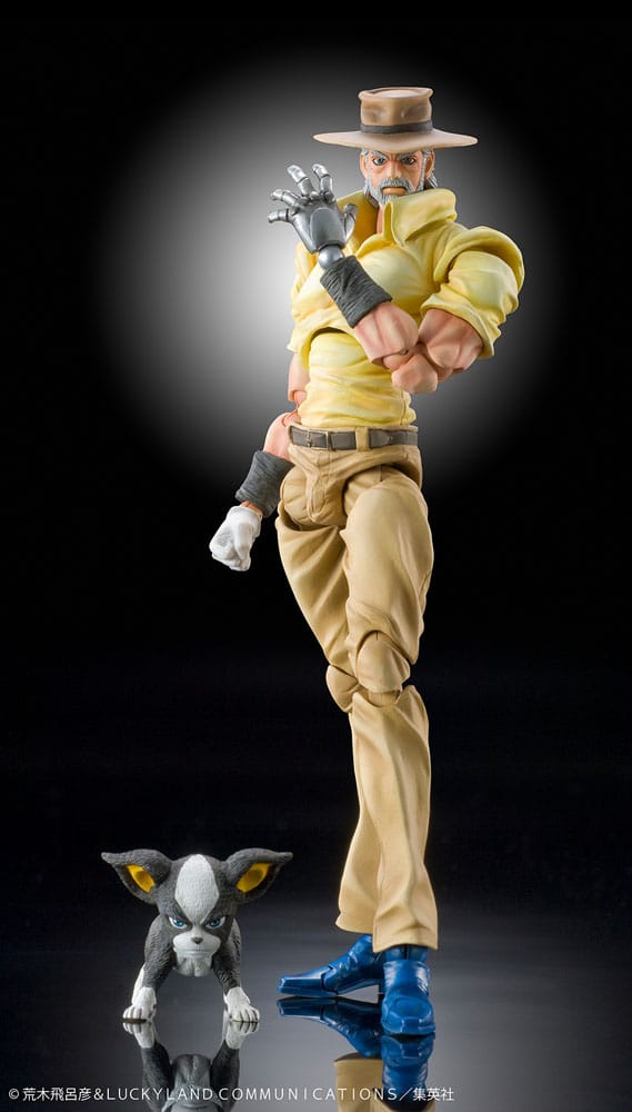 JoJo's Bizarre Adventure Super Action Action Figure Chozokado (Joseph Joestar & Iggy) (3rd-run) 15cm - Action Figures - Medicos Entertainment - Hobby Figures UK