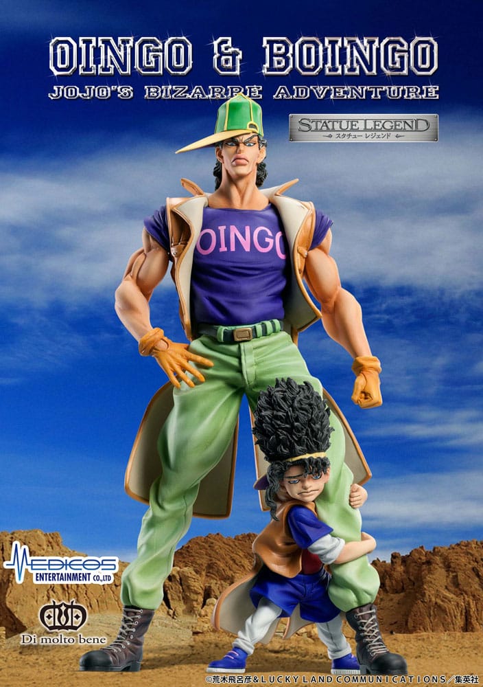 JoJo's Bizarre Adventure PVC Statue Legend Oingo & Boingo 19cm - Scale Statue - Medicos Entertainment - Hobby Figures UK