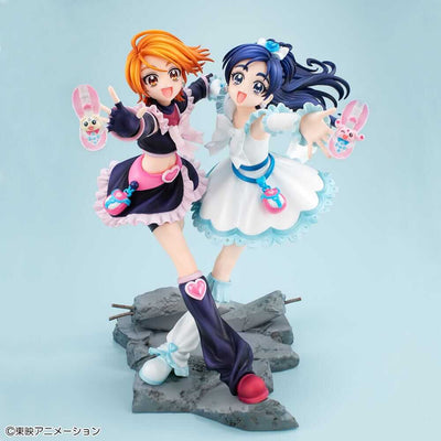 Pretty Cure PVC Statue Cure Black & Cure White - Scale Statue - Megahouse - Hobby Figures UK