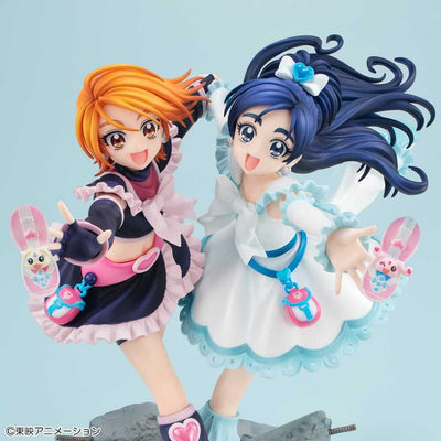 Pretty Cure PVC Statue Cure Black & Cure White - Scale Statue - Megahouse - Hobby Figures UK