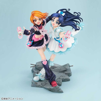 Pretty Cure PVC Statue Cure Black & Cure White - Scale Statue - Megahouse - Hobby Figures UK