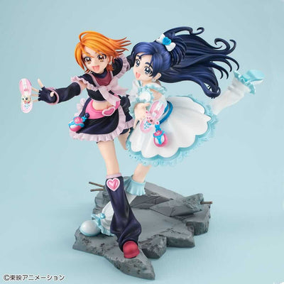 Pretty Cure PVC Statue Cure Black & Cure White - Scale Statue - Megahouse - Hobby Figures UK