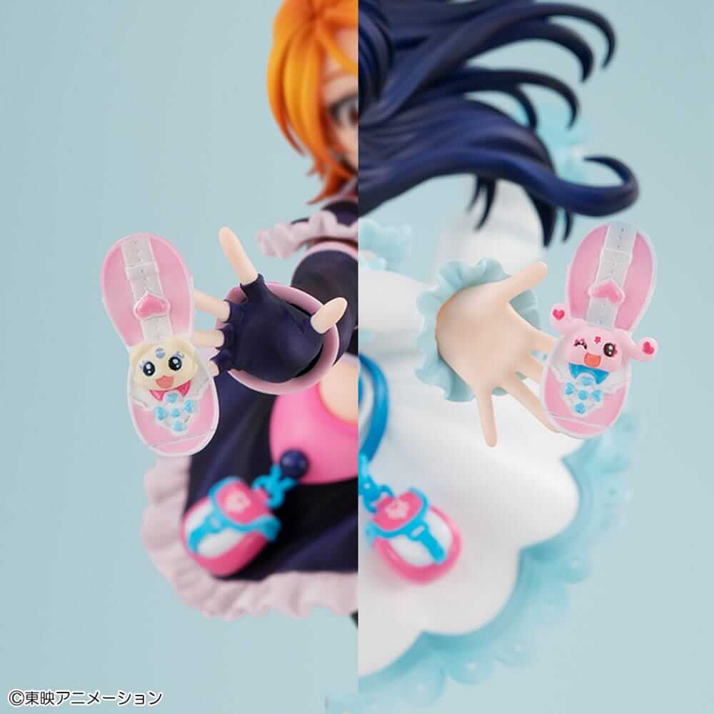 Pretty Cure PVC Statue Cure Black & Cure White - Scale Statue - Megahouse - Hobby Figures UK