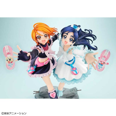 Pretty Cure PVC Statue Cure Black & Cure White - Scale Statue - Megahouse - Hobby Figures UK