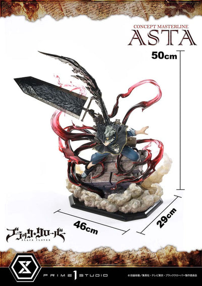 Black Clover Concept Masterline Series Statue 1/6 Asta Exclusive Ver. 50cm - Scale Statue - Prime 1 Studio - Hobby Figures UK