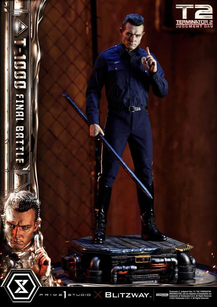 Terminator 2 Museum Masterline Series Statue 1/3 T-1000 Final Battle 73cm - Scale Statue - Prime 1 Studio - Hobby Figures UK