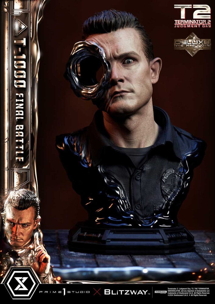 Terminator 2 Museum Masterline Series Statue 1/3 T-1000 Final Battle Deluxe Version 73cm - Scale Statue - Prime 1 Studio - Hobby Figures UK