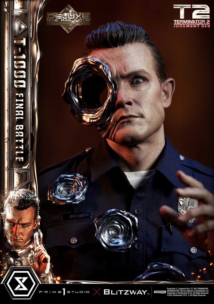 Terminator 2 Museum Masterline Series Statue 1/3 T-1000 Final Battle Deluxe Version 73cm - Scale Statue - Prime 1 Studio - Hobby Figures UK