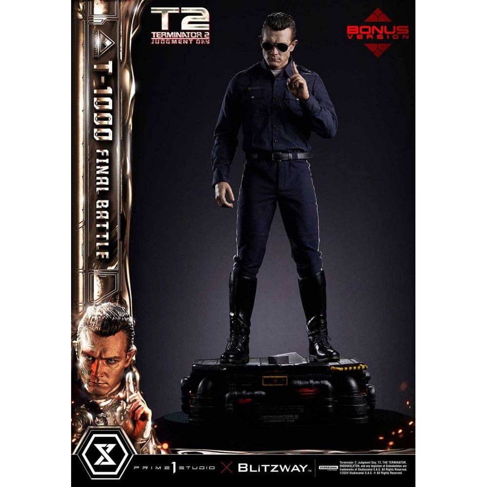 Terminator 2 Museum Masterline Series Statue 1/3 T-1000 Final Battle Deluxe Bonus Version 73cm - Scale Statue - Prime 1 Studio - Hobby Figures UK