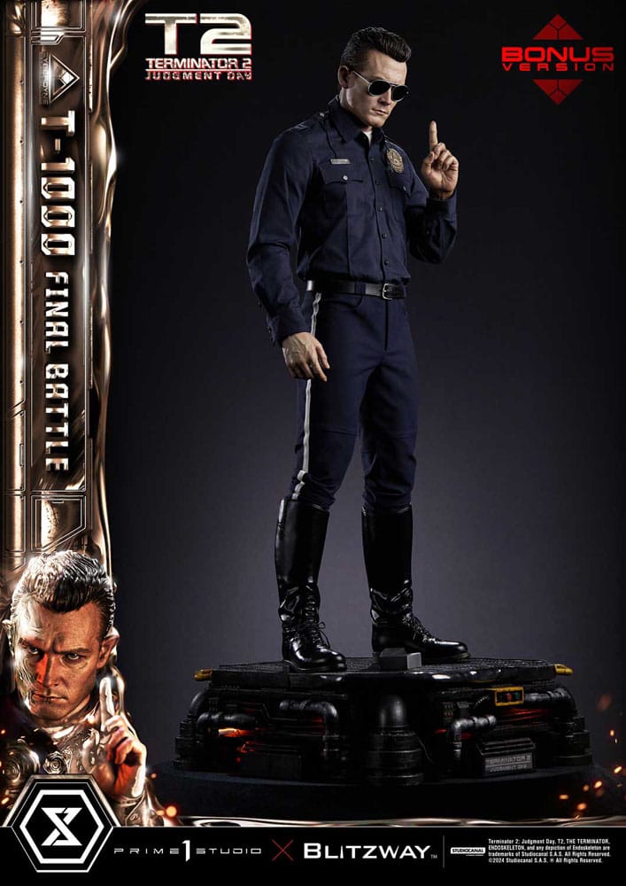 Terminator 2 Museum Masterline Series Statue 1/3 T-1000 Final Battle Deluxe Bonus Version 73cm - Scale Statue - Prime 1 Studio - Hobby Figures UK