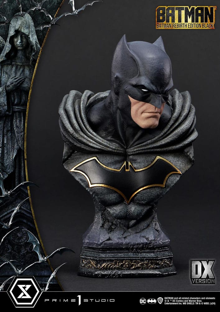 Batman Ultimate Premium Masterline Series Statue 1/4 Batman Rebirth Edition Black Deluxe Bonus Version 71cm - Scale Statue - Prime 1 Studio - Hobby Figures UK