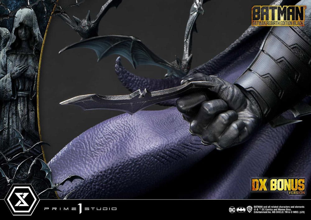 Batman Ultimate Premium Masterline Series Statue 1/4 Batman Rebirth Edition Black Deluxe Bonus Version 71cm - Scale Statue - Prime 1 Studio - Hobby Figures UK