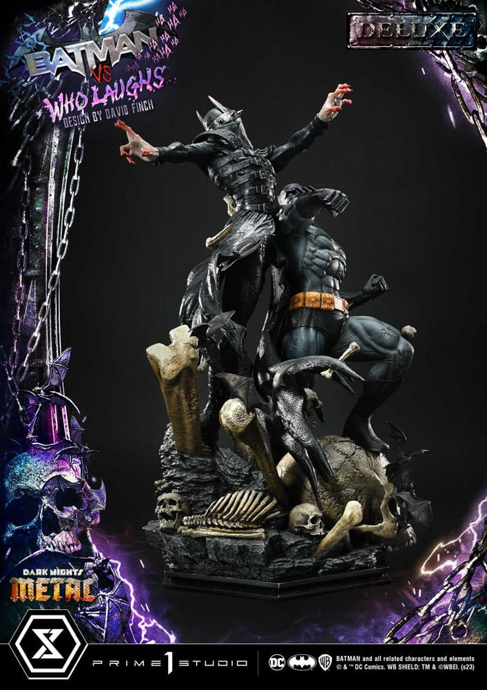 Dark Nights: Metal Ultimate Premium Masterline Series Statue 1/4 Batman VS Batman Who Laughs Deluxe Bonus Version 67cm - Scale Statue - Prime 1 Studio - Hobby Figures UK