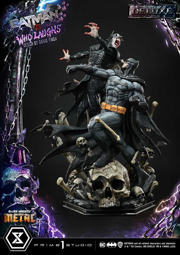 Dark Nights: Metal Ultimate Premium Masterline Series Statue 1/4 Batman VS Batman Who Laughs Deluxe Bonus Version 67cm - Scale Statue - Prime 1 Studio - Hobby Figures UK