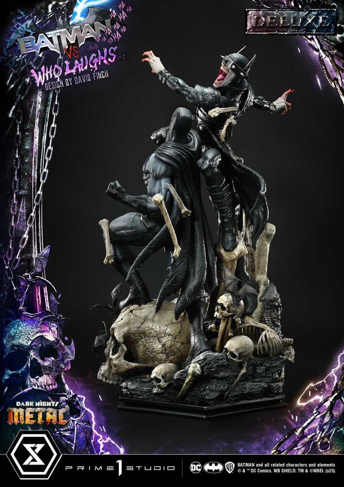 Dark Nights: Metal Ultimate Premium Masterline Series Statue 1/4 Batman VS Batman Who Laughs Deluxe Bonus Version 67cm - Scale Statue - Prime 1 Studio - Hobby Figures UK