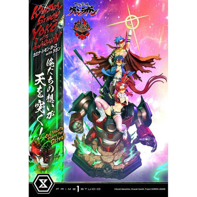 Gurren Lagann Ultimate Premium Masterline Series Statue 1/4 Kamina, Simon & Yoko with Lagann Deluxe Version 97cm - Scale Statue - Prime 1 Studio - Hobby Figures UK