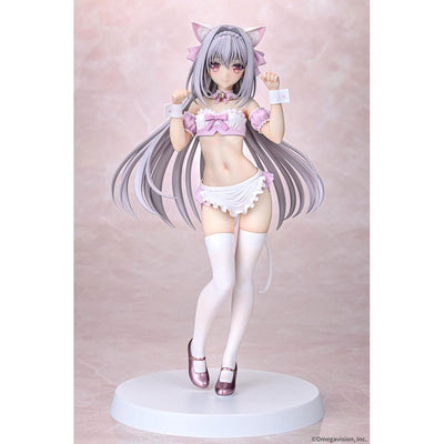 Tsuki ni Yorisou Otome no Sahou PVC Statue 1/6 Luna Sakurakouji Cat Maid Sakura Color Ver. 26cm - Scale Statue - Q-Six - Hobby Figures UK