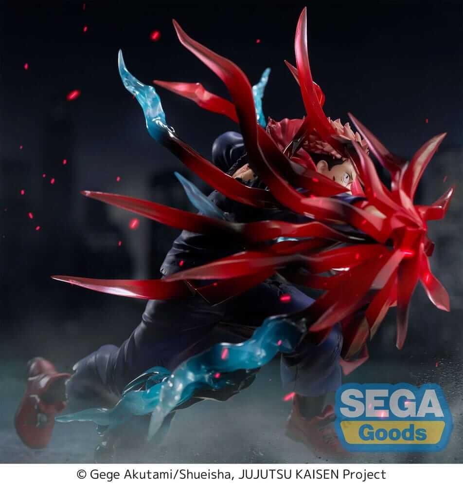 Jujutsu Kaisen Luminasta PVC Statue Yuji Itadori Black Flash 16cm - Scale Statue - Sega - Hobby Figures UK
