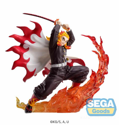 Demon Slayer: Kimetsu no Yaiba Xross Link Anime PVC Statue Kyojuro Rengoku 15cm - Scale Statue - Sega - Hobby Figures UK