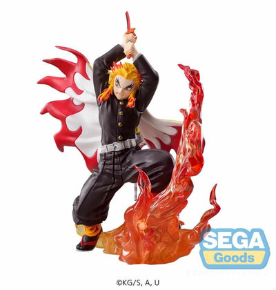 Demon Slayer: Kimetsu no Yaiba Xross Link Anime PVC Statue Kyojuro Rengoku 15cm - Scale Statue - Sega - Hobby Figures UK
