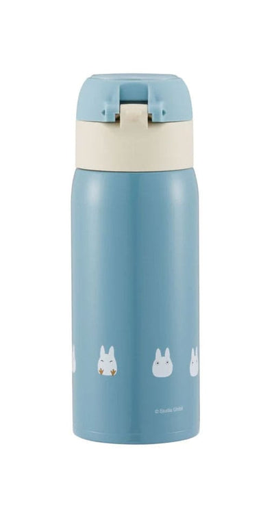 My Neighbor Totoro Water Bottle One Push Mat Blue 350ml - Apparel & Accessories - Semic - Hobby Figures UK