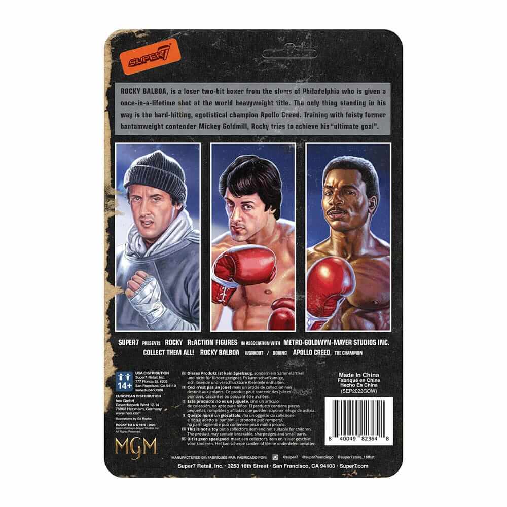 Rocky ReAction Action Figure Rocky Balbloa Workout 10cm - Action Figures - Super7 - Hobby Figures UK