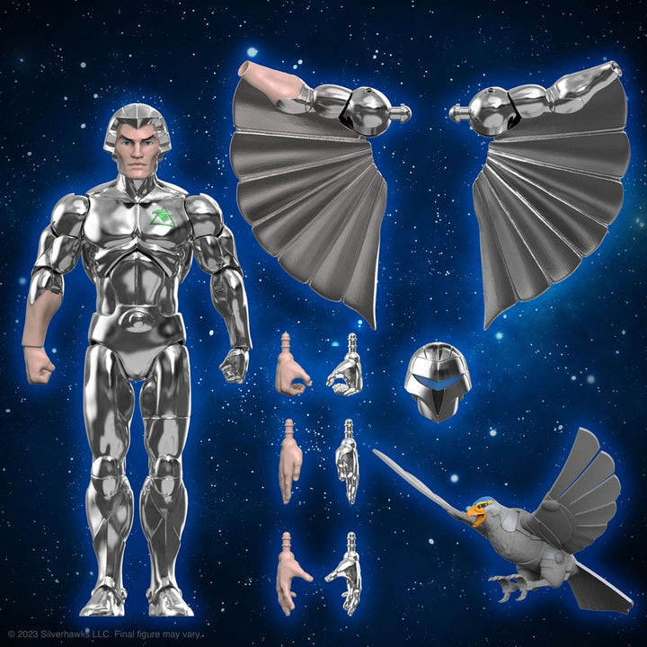 Action Figure SilverHawks Windhammer Ultimates 18 Cm | Giocattolo Collezionabile Super7 Completamente Articolato