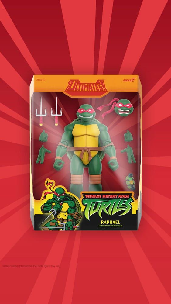 Teenage Mutant Ninja Turtles Ultimates Action Figure Wave 12 Raphael 18cm - Action Figures - Super7 - Hobby Figures UK